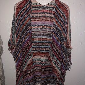 Multi Color Sheer Beach Wrap